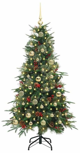 Umělý Skládací Vánoční Strom s stojanem Zelená 150 cm PE a PVC 3397410