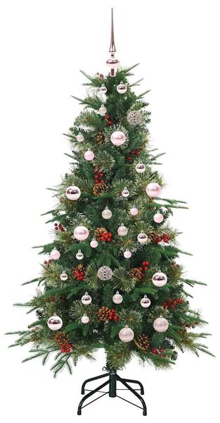 Umělý Skládací Vánoční Strom s stojanem Zelená 150 cm PE a PVC 3397408