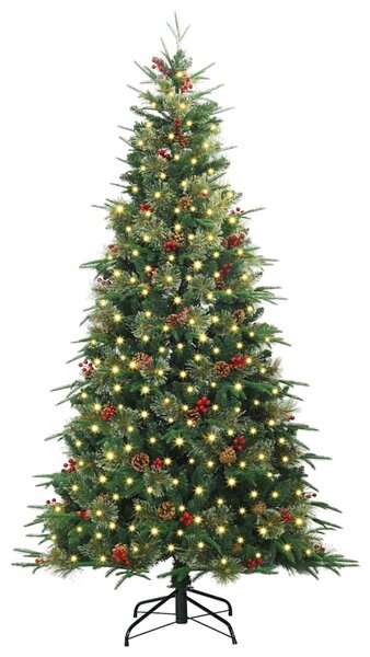 Umělý Skládací Vánoční Strom s stojanem Zelená 180 cm PE a PVC 3397415