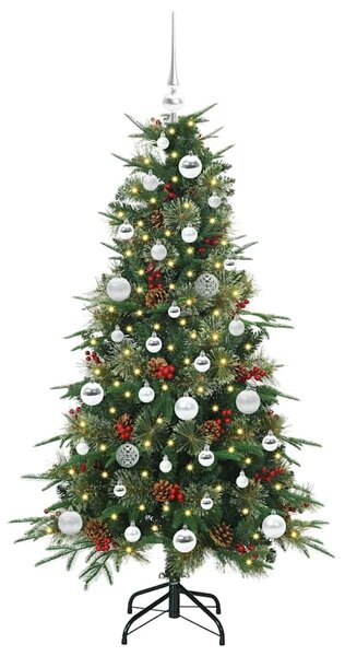 Umělý Skládací Vánoční Strom s stojanem Zelená 150 cm PE a PVC 3397411
