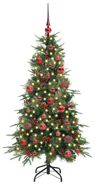 Umělý Skládací Vánoční Strom s stojanem Zelená 150 cm PE a PVC 3397406