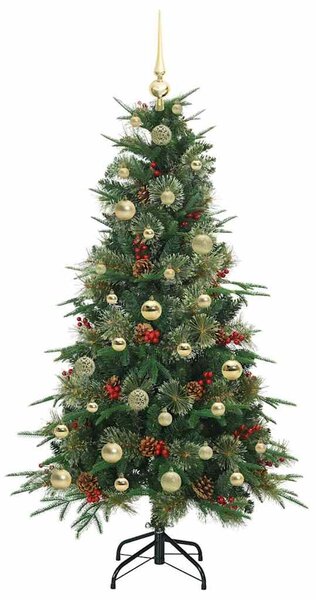 Umělý Skládací Vánoční Strom s stojanem Zelená 150 cm PE a PVC 3397410