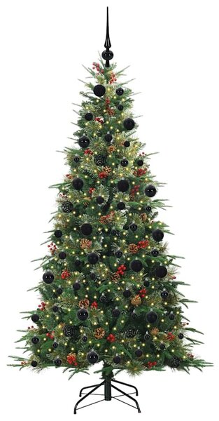 Umělý Skládací Vánoční Strom s stojanem Zelená 210 cm PE a PVC 3397433