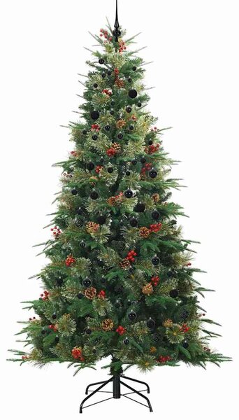 Umělý Skládací Vánoční Strom s stojanem Zelená 240 cm PE a PVC 3397446