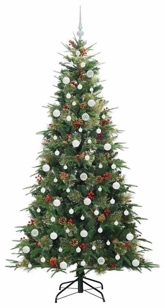 Umělý Skládací Vánoční Strom s stojanem Zelená 210 cm PE a PVC 3397435
