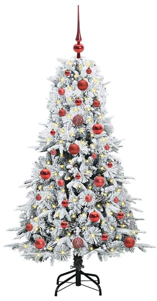 Umělý Skládací Vánoční Strom s stojanem Bílá 120 cm PE a PVC 3397458