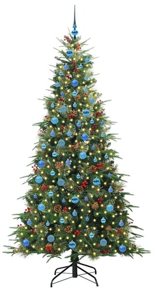 Umělý Skládací Vánoční Strom s stojanem Zelená 210 cm PE a PVC 3397439