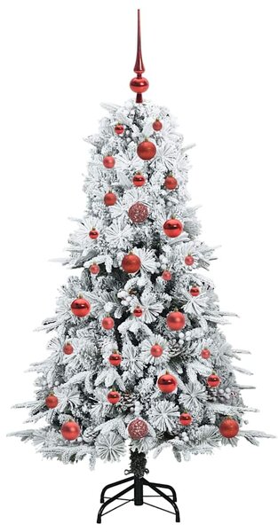 Umělý Skládací Vánoční Strom s stojanem Bílá 120 cm PE a PVC 3397458