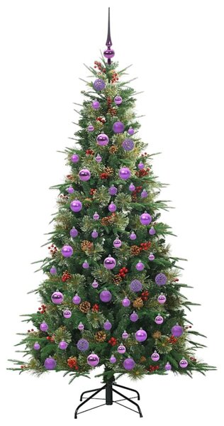 Umělý Skládací Vánoční Strom s stojanem Zelená 180 cm PE a PVC 3397425