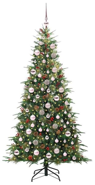 Umělý Skládací Vánoční Strom s stojanem Zelená 180 cm PE a PVC 3397421