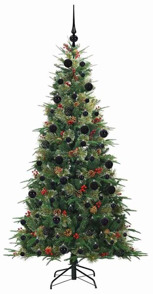 Umělý Skládací Vánoční Strom s stojanem Zelená 210 cm PE a PVC 3397433