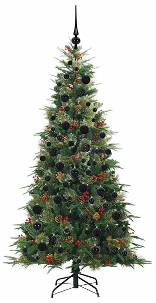Umělý Skládací Vánoční Strom s stojanem Zelená 180 cm PE a PVC 3397420