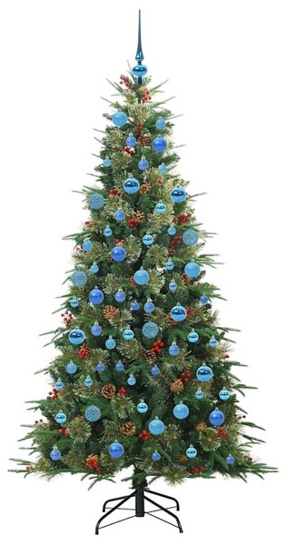 Umělý Skládací Vánoční Strom s stojanem Zelená 180 cm PE a PVC 3397426