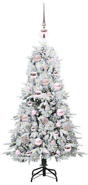 Umělý Skládací Vánoční Strom s stojanem Bílá 120 cm PE a PVC 3397460