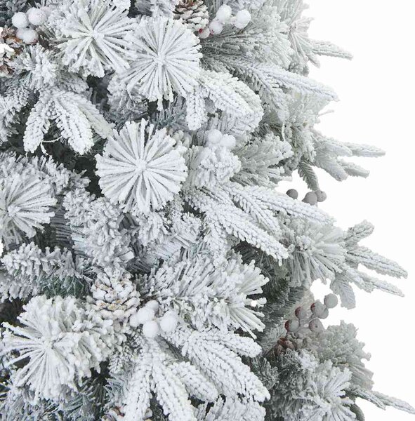 Umělý Skládací Vánoční Strom s stojanem Bílá 210 cm PE a PVC 3397493