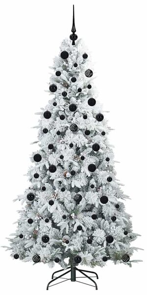 Umělý Skládací Vánoční Strom s stojanem Bílá 210 cm PE a PVC 3397498