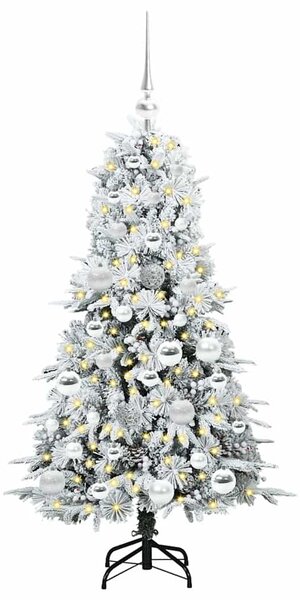 Umělý Skládací Vánoční Strom s stojanem Bílá 120 cm PE a PVC 3397463