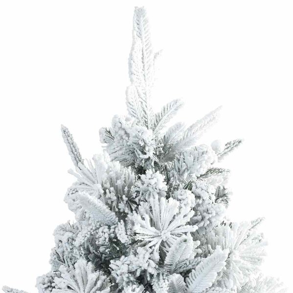 Umělý Skládací Vánoční Strom s stojanem Bílá 210 cm PE a PVC 3397493