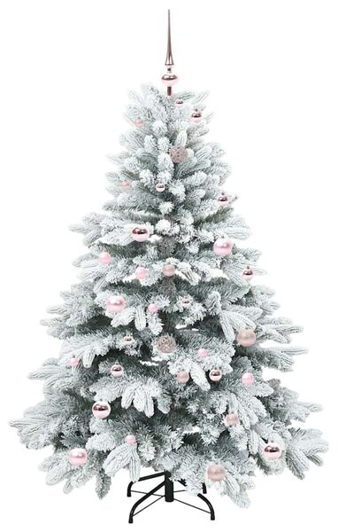 Umělý vánoční stromeček s 150 LED diodami Bílá 150 cm PE a PVC 3397603