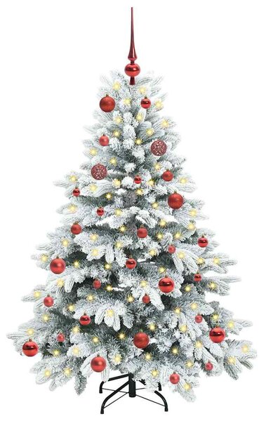 Umělý vánoční stromeček s 150 LED diodami Bílá 150 cm PE a PVC 3397601