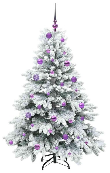 Umělý vánoční stromeček s 150 LED diodami Bílá 150 cm PE a PVC 3397607