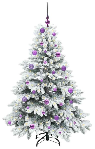 Umělý vánoční stromeček s 150 LED diodami Bílá 150 cm PE a PVC 3397607