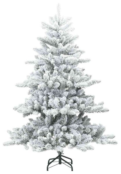Umělý Skládací Vánoční Strom s stojanem Bílá 150 cm PVC a ocel 3397710