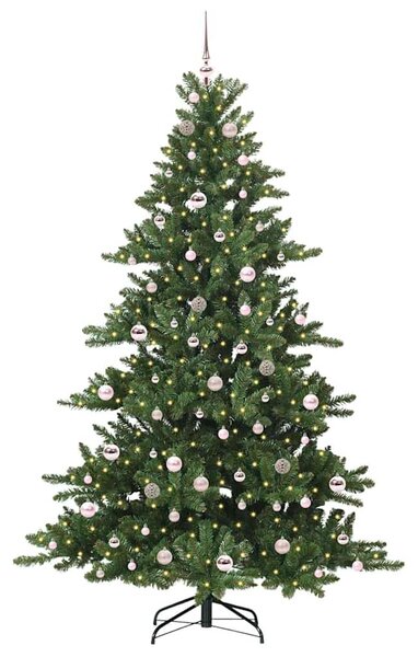 Umělý Skládací Vánoční Strom Zelená 210 cm PVC a ocel 3397681