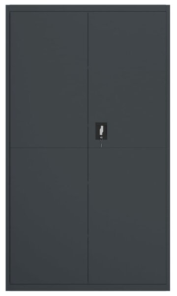 Kartotéka antracitová 105 x 40 x 180 cm ocel 339771
