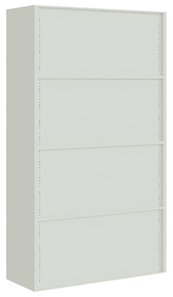 Kartotéka světle šedá 105 x 40 x 180 cm ocel 339769