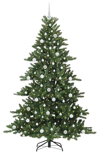 Umělý Skládací Vánoční Strom Zelená 210 cm PVC a ocel 3397682