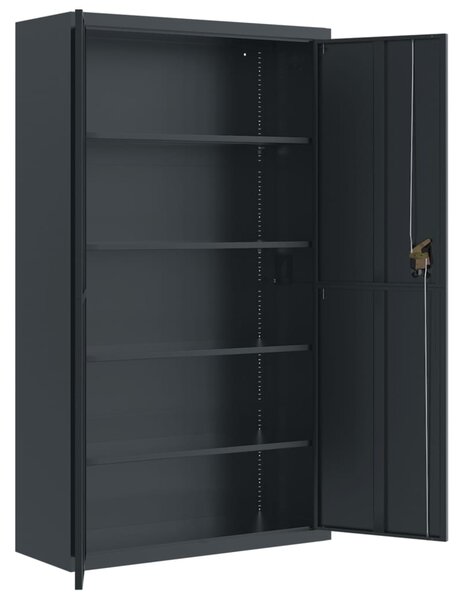 Kartotéka antracitová 105 x 40 x 180 cm ocel 339771