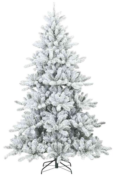 Umělý Skládací Vánoční Strom s stojanem Bílá 210 cm PVC a ocel 3397727