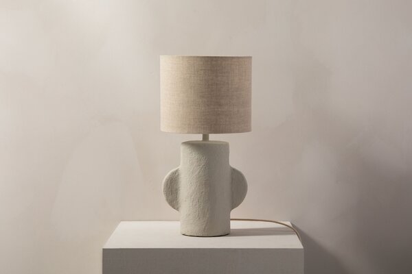 Micadoni Béžová stolní lampa Calantha 43 cm