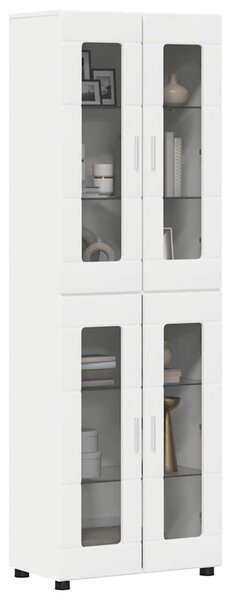 Vysoký bufet FLORIN 60 x 35 x 182 cm Bílá Kompozitní dřevo 3397904