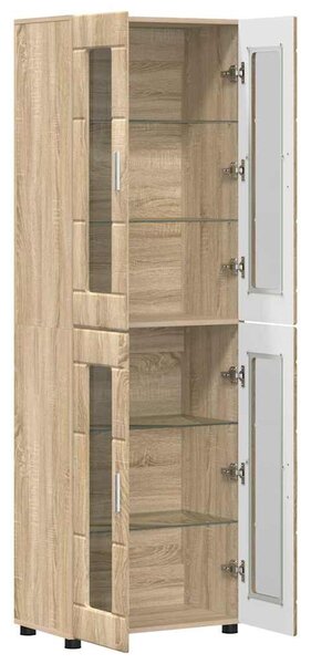 Vysoký bufet FLORIN 60 x 35 x 182 cm Sonoma dub 3397906
