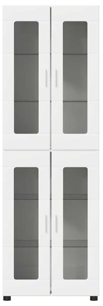 Vysoký bufet FLORIN 60 x 35 x 182 cm Bílá Kompozitní dřevo 3397904
