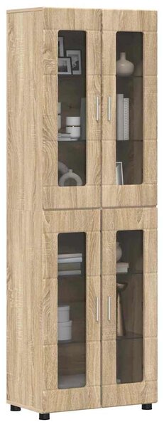 Vysoký bufet FLORIN 60 x 35 x 182 cm Sonoma dub 3397906