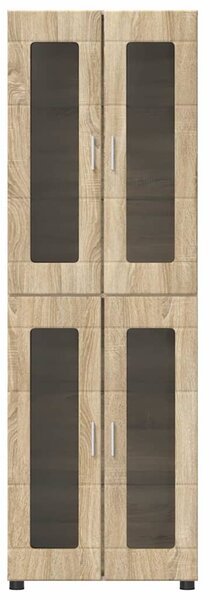 Vysoký bufet FLORIN 60 x 35 x 182 cm Sonoma dub 3397906