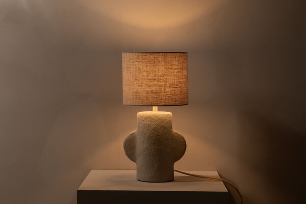 Micadoni Béžová stolní lampa Calantha 43 cm