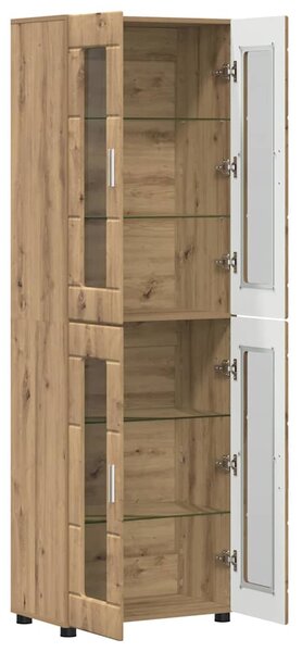 Vysoký bufet FLORIN 60 x 35 x 182 cm Artisanový dub 3397913