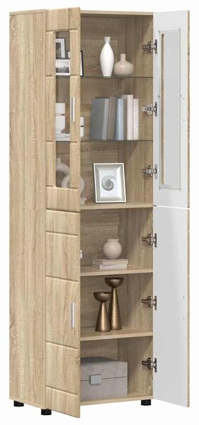 Vysoký bufet FLORIN 60 x 35 x 182 cm Sonoma dub 3397916