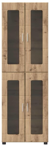 Vysoký bufet FLORIN 60 x 35 x 182 cm Artisanový dub 3397913
