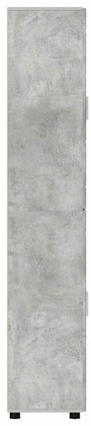 Vysoký bufet FLORIN 60 x 35 x 182 cm Betonově šedá 3397917