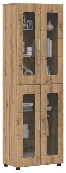 Vysoký bufet FLORIN 60 x 35 x 182 cm Artisanový dub 3397913