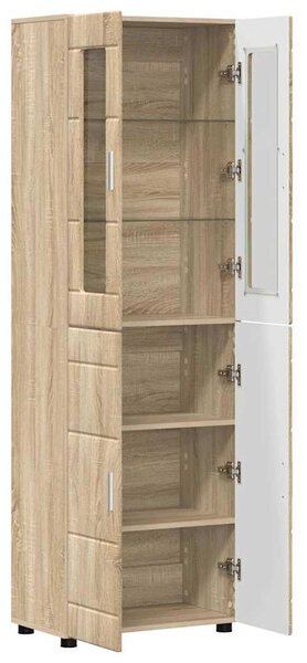 Vysoký bufet FLORIN 60 x 35 x 182 cm Sonoma dub 3397916