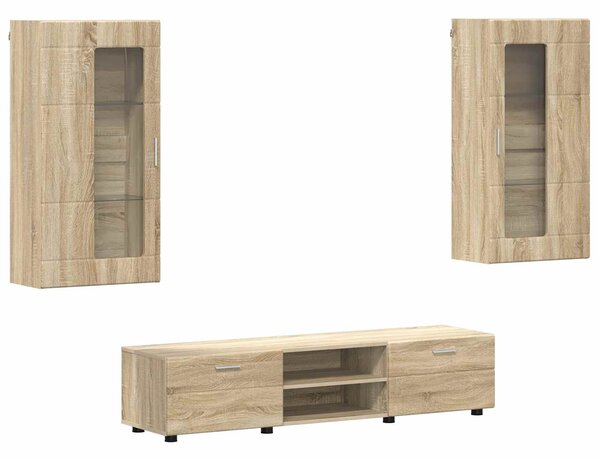 Sestava TV skříněk FLORIN 3 ks Sonoma dub Kompozitní dřevo 3397926