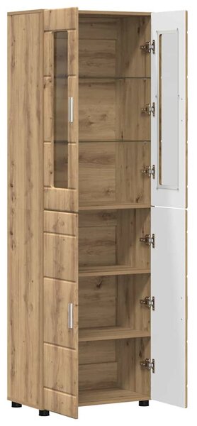 Vysoký bufet FLORIN 60 x 35 x 182 cm Artisanový dub 3397923