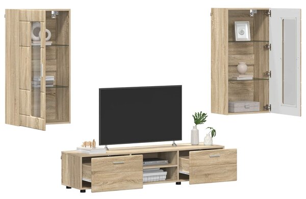 Sestava TV skříněk FLORIN 3 ks Sonoma dub Kompozitní dřevo 3397926