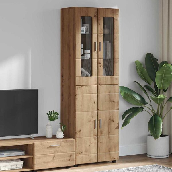 Vysoký bufet FLORIN 60 x 35 x 182 cm Artisanový dub 3397923